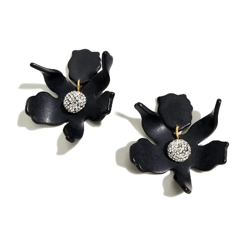 Your Dream Jewelry At Dream Prices Small black crystal lily