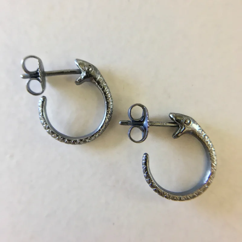 Special Sale On Handcrafted Jewelry – Shop Today Small Silver Snakebite Hoops