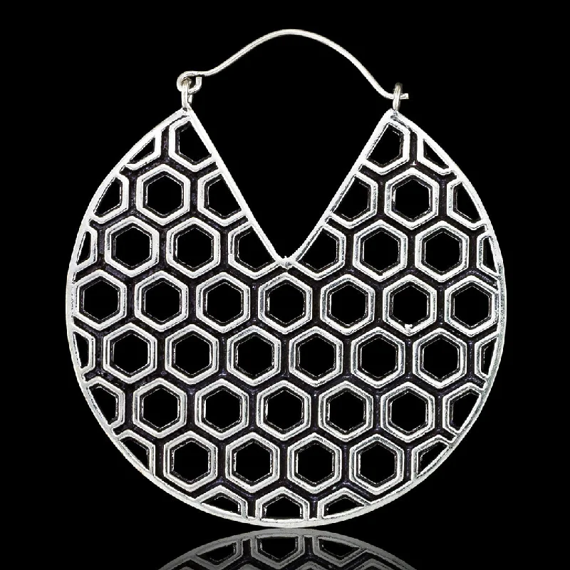 Shop Handcrafted Jewelry At Special Promotional Rates <span>ASE-268<span>: </span></span>Honeycomb Hoops
