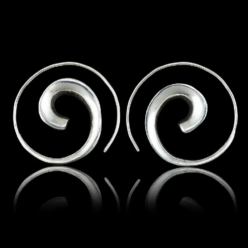Get The Best Deals On Timeless Jewelry Pieces <span>ASE-387<span>: </span></span>Silver Wave Spirals