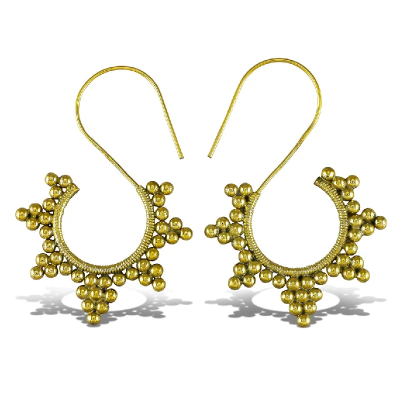 Handcrafted Jewelry Sale – Unique Designs At Low Prices <span>BRE-025<span>: </span></span>Gold Star Curls