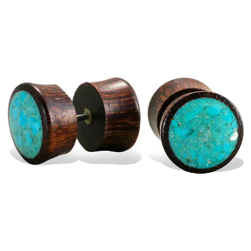 Don't Miss These Dazzling Jewelry Discounts <span>EFPW-Turquoise<span>: </span></span>Crushed Turquoise - Wood