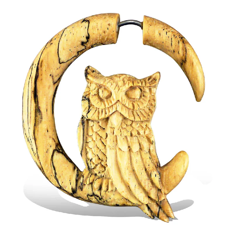 Your Dream Jewelry At Dream Prices – Shop Now <span>EFW-112<span>: </span></span>Perched Owl - Wood