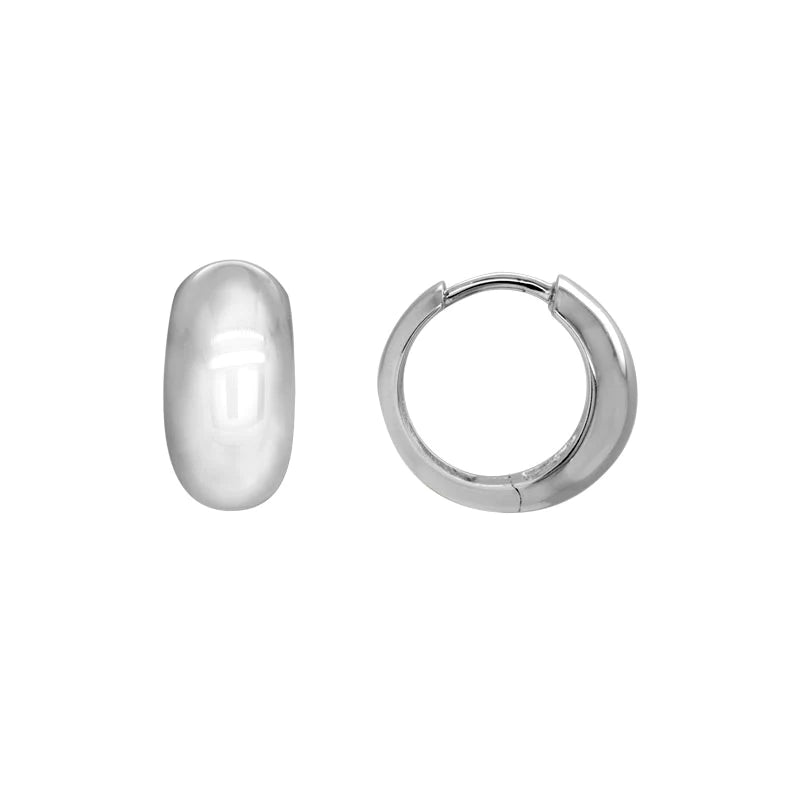 Jewelry Clearance Event – Stock Up Before It's Over Sterling Silver Tapered Huggie Hoops