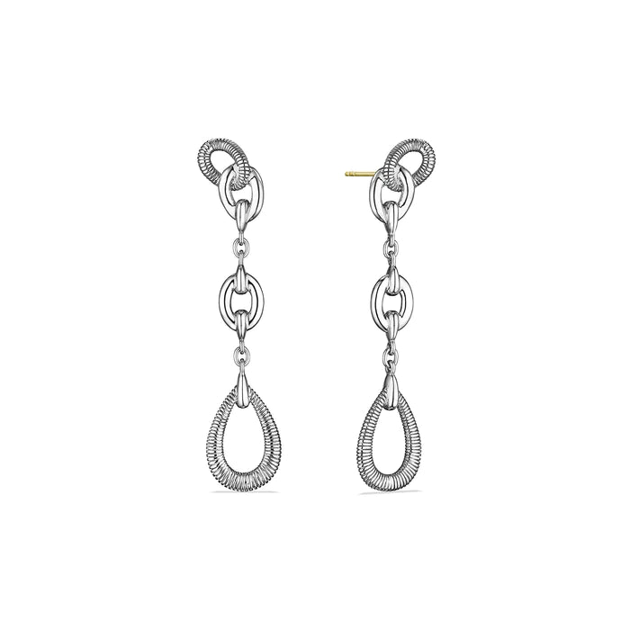 Waterproof Stainless Steel Jewelry For Lasting Beauty Judith Ripka  Sterling Silver Eternity Linear Link Drop Earrings