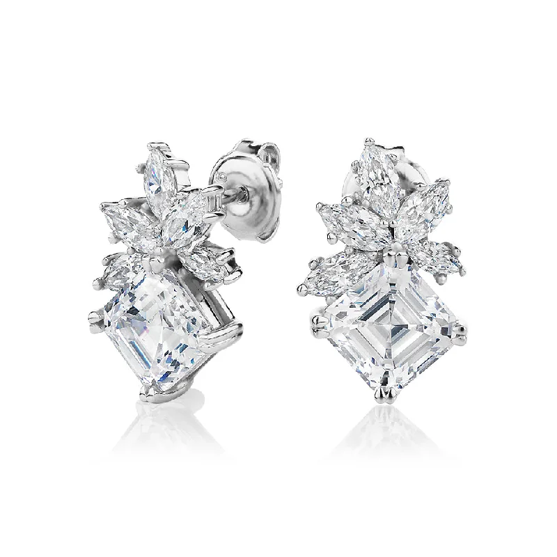 Everyday Jewelry Essentials Now On Sale Statement earrings with 5.24 carats* of diamond simulants in sterling silver