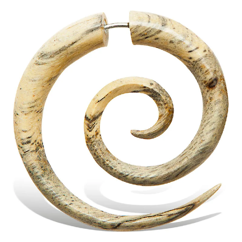 Chic And Stylish Jewelry At Exclusive Prices <span>EFW-051<span>: </span></span>Super Spirals - Spalted Tamarind Wood