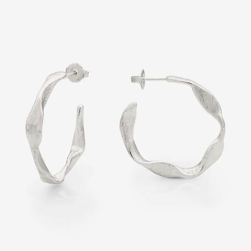 Luxury Handcrafted Jewelry For Elegant Looks T.O.M. MEDIUM HOOPS