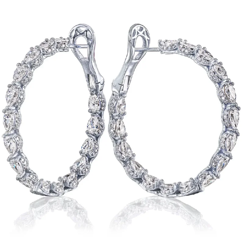 Make Your Outfit Shine With Discounted Jewelry Tacori Diamond Hoop Earrings
