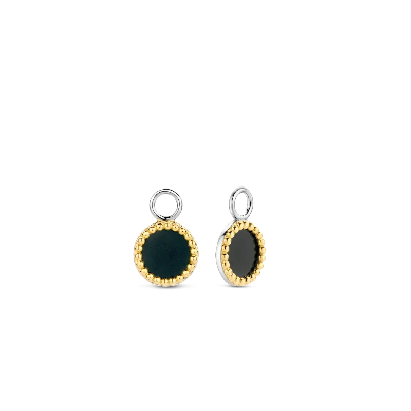 Exclusive Jewelry Offers – Sparkle For Less TI SENTO-Milano Sterling Silver/YG plated Onyx Ear Charm