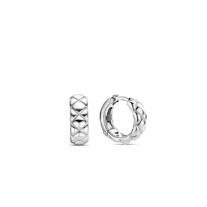 The Perfect Accessory For Less – Jewelry Sale Live Ti Sento Puffy Quilted Hoop Earrings