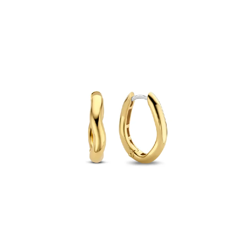 Timeless Elegance At Unbelievable Discounts Ti Sento Ripple Hoop Earrings