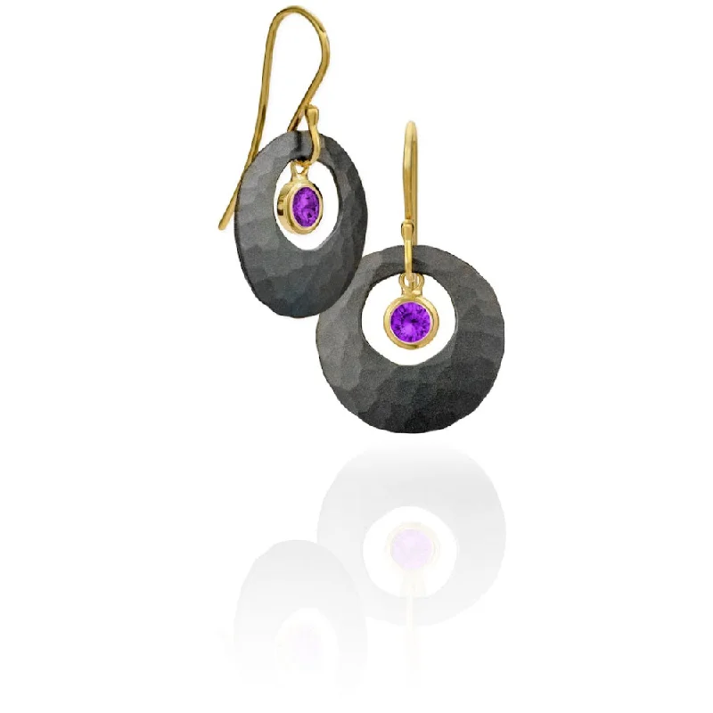 Luxury Jewelry Sale – Sparkle For Less Toby Pomeroy Eco Silver/14Y Amethyst Earrings