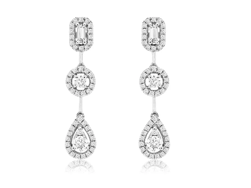 Your Dream Jewelry At Dream Prices – Shop Now Triple Drop Diamond Dangle Earrings