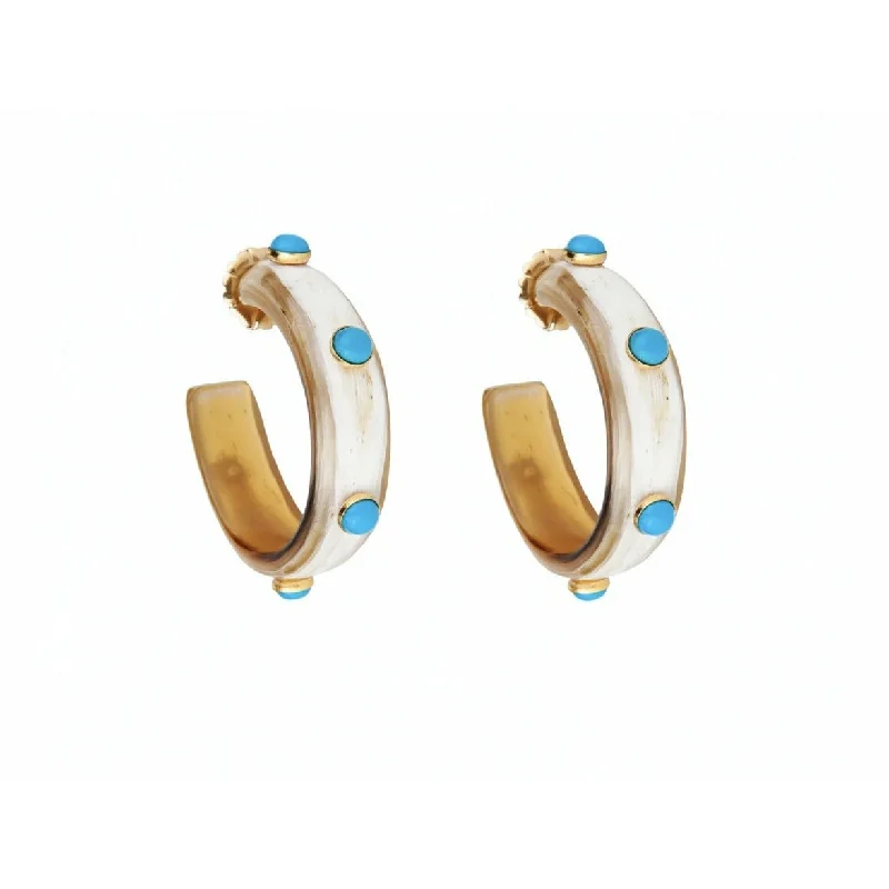 Shop Handcrafted Jewelry At Special Promotional Rates Turquoise Horn Hoop