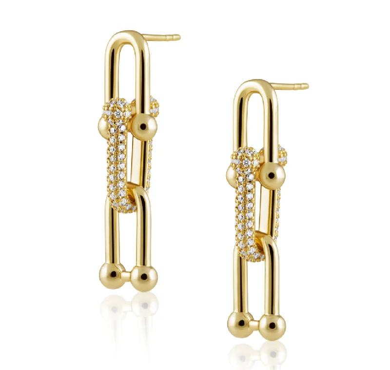 Glamorous Jewelry, Glamorous Deals – Shop Now U Link Pave Drop Earring