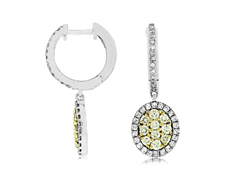Personalized Jewelry Sale – Unique Pieces At Great Prices Yellow and White Diamond Drop Earrings