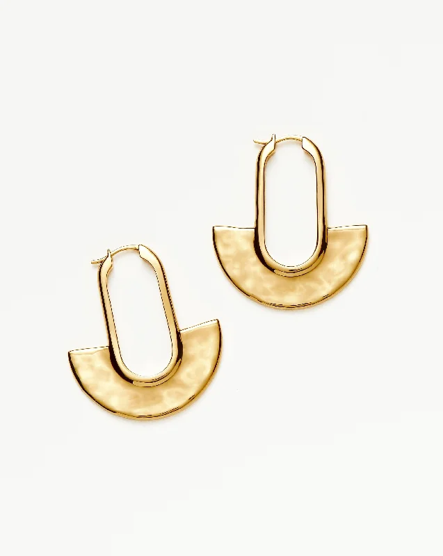 Get The Best Deals On Timeless Jewelry Pieces Zenyu Fan Medium Hoop Earrings