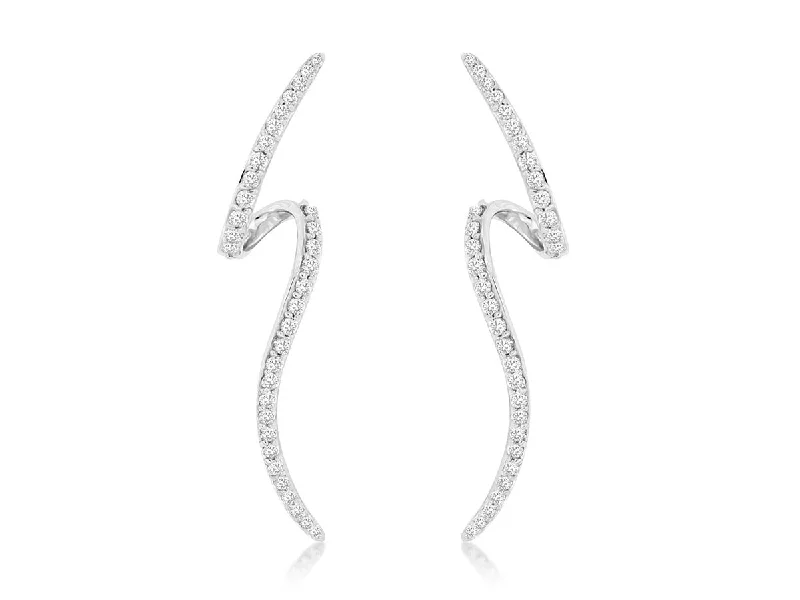 Limited-Stock Jewelry Sale – Once It's Gone, It's Gone Zig Zag Diamond Design Earrings