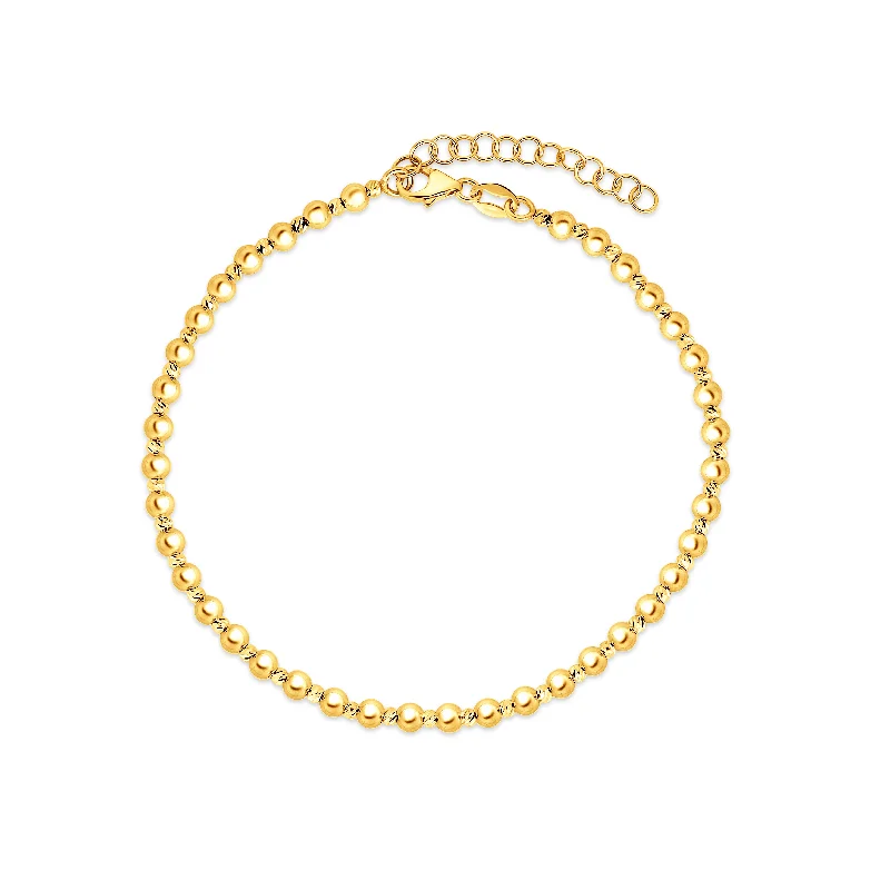 Special Sale On Handcrafted Jewelry – Shop Today 14K Gold 3mm Bead Bracelet