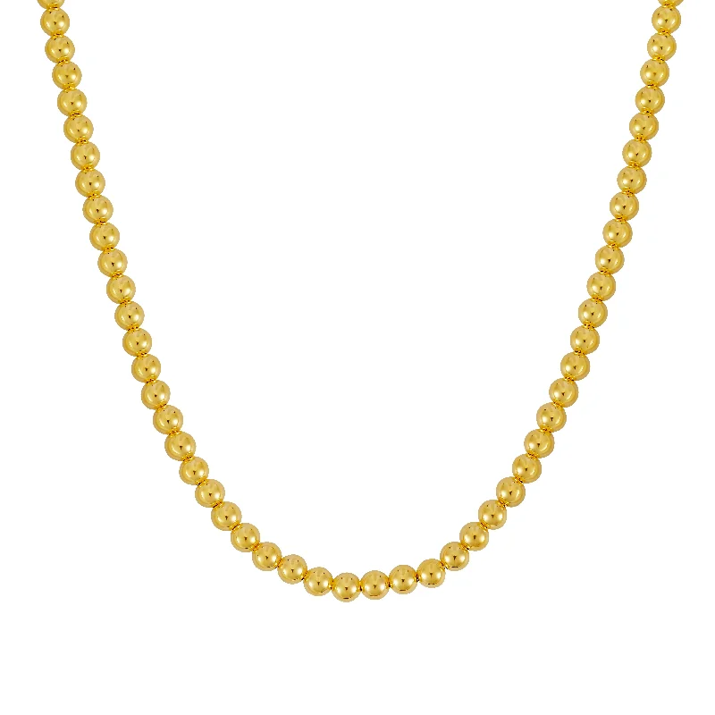 Personalized Jewelry Sale – Meaningful Gifts At Great Prices 14K Gold 6mm Bead Chain