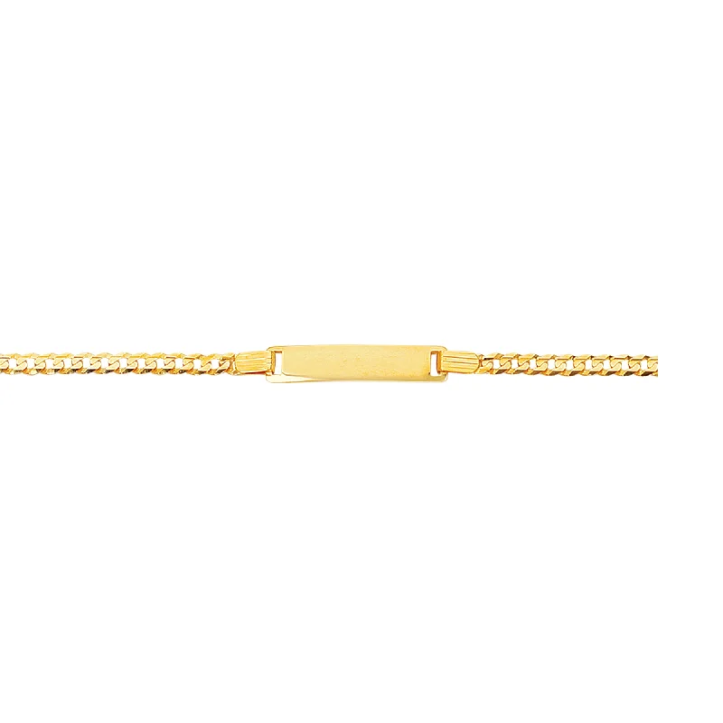 Unmissable Jewelry Clearance – Final Reductions 14K Gold Childrens Curb ID Bracelet