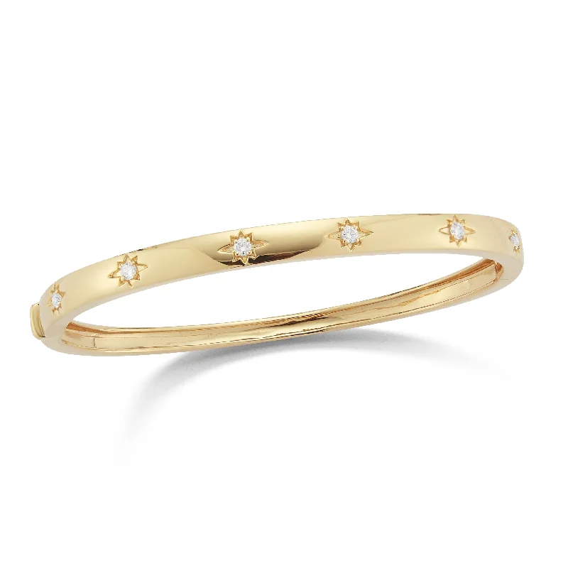 Jewelry Sale Bonanza – Grab Your Sparkle Now Diamond Starburst Bangle Bracelet