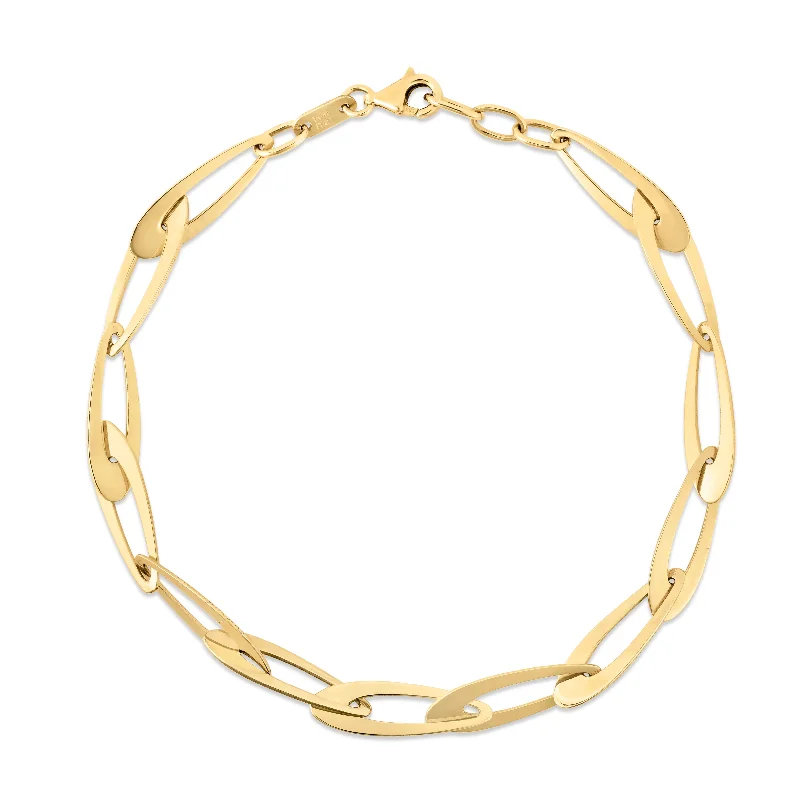 Breathtaking Jewelry, Breathtaking Prices 14K Gold Italian Oval Links Chain