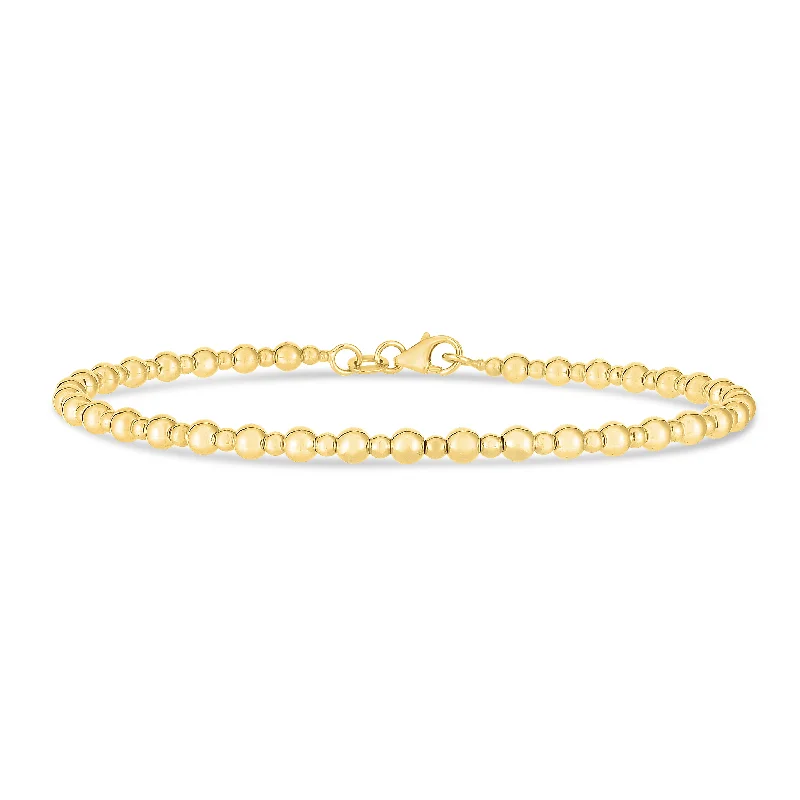 Limited Stock On Premium Jewelry At Low Prices 14K Gold Pallina Bead Bracelet