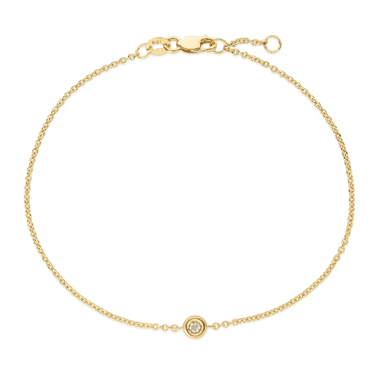 Flash Deals On Fine Jewelry – Shop Before It's Gone 14K Gold Solo Diamond Bracelets