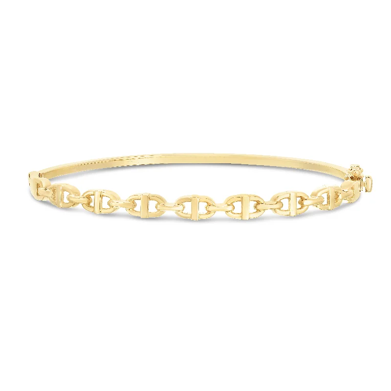 Exclusive Jewelry Sale – Grab Timeless Pieces Now 14K Puffed Mariner Bangle