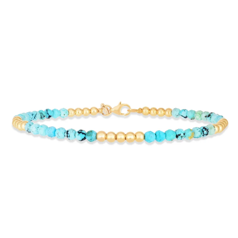 Exclusive Jewelry Sale – Limited-Time Discounts 14K Turquoise Pallina Bead Bracelet