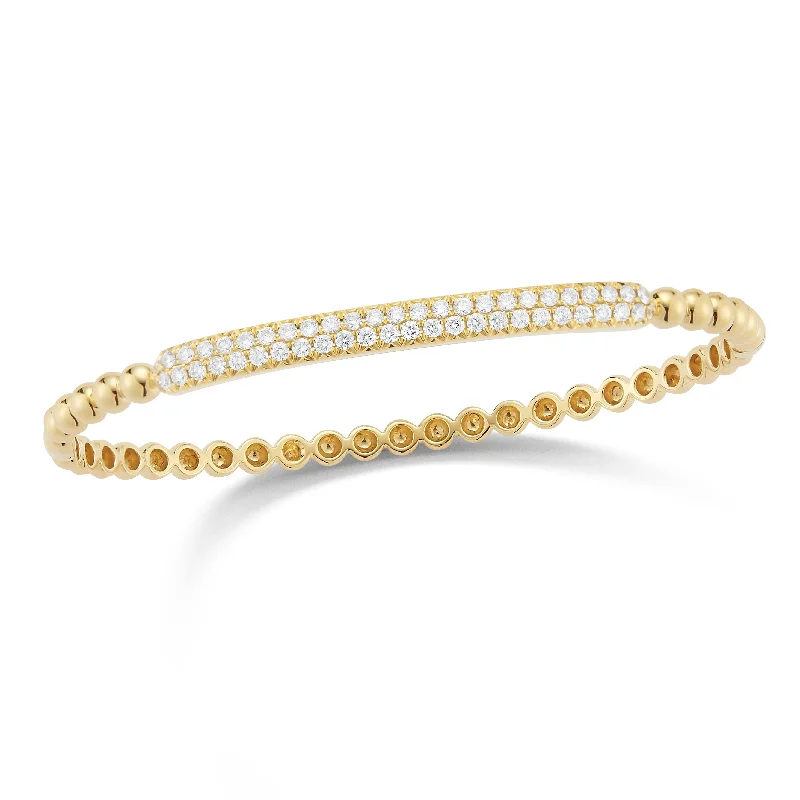 Shop Modern Jewelry Collections With Exclusive Discounts Diamond Bar Beaded Bangle Bracelet