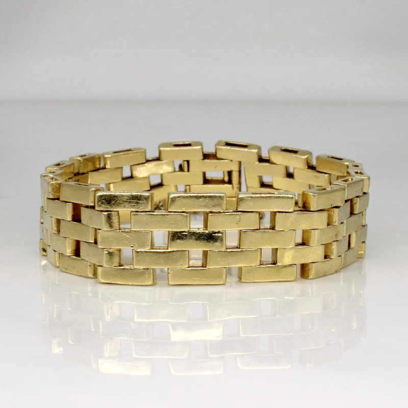 Special Jewelry Deals – Upgrade Your Collection 18k Yellow Gold Panther Link Bracelet | 7" |