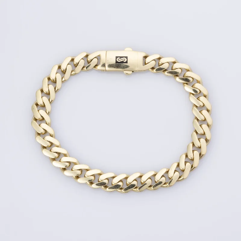 Bold And Beautiful Jewelry Now At Irresistible Prices 18k Yellow Gold Curb Chain Bracelet  | 7.25" |