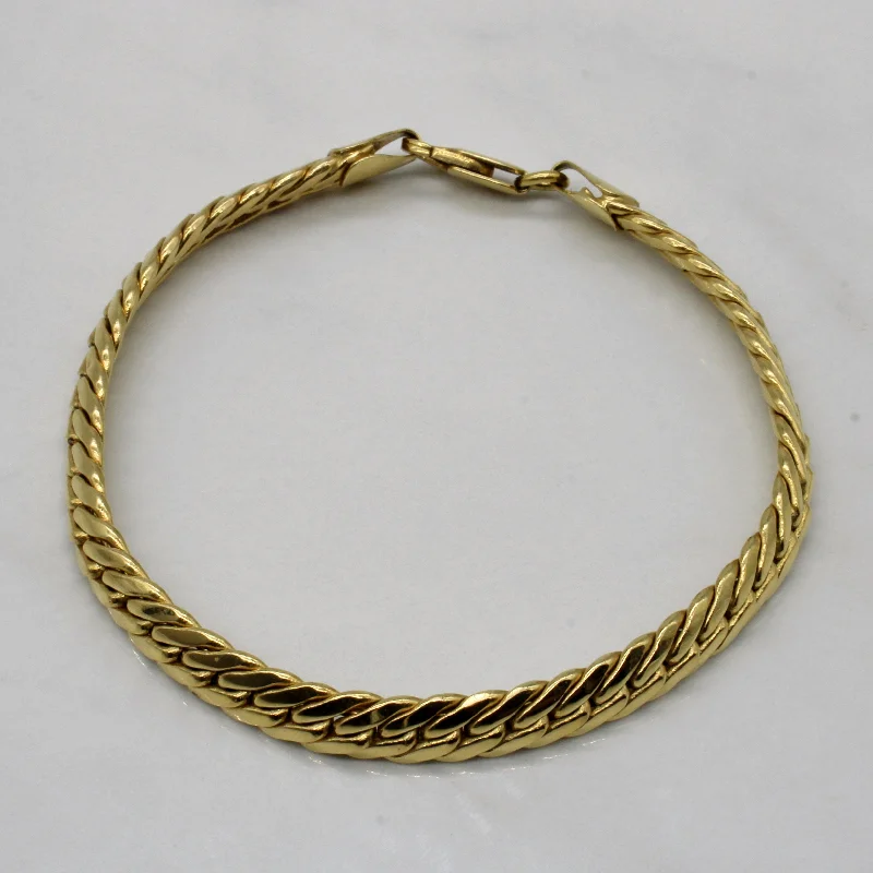 Unmissable Discounts On Timeless Jewelry Pieces 18k Yellow Gold Cuban Link Bracelet | 8" |