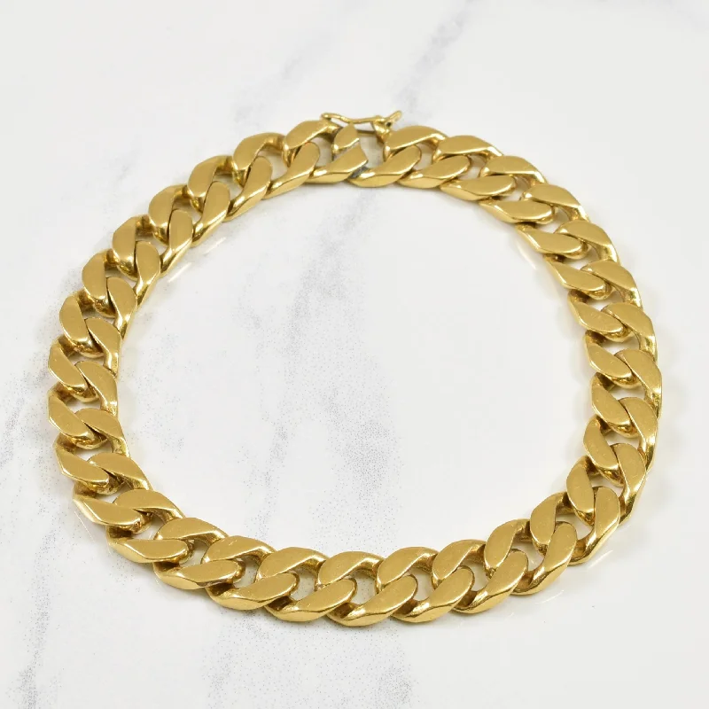 Buy More, Save More On Stunning Jewelry Designs 18k Yellow Gold Curb Link Bracelet | 7" |