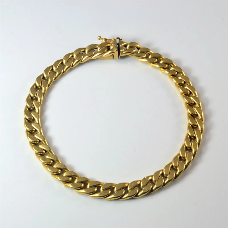 Fashion-Forward Jewelry At Exclusive Discounts 18k Yellow Gold Curb Link Chain Bracelet | 7''|