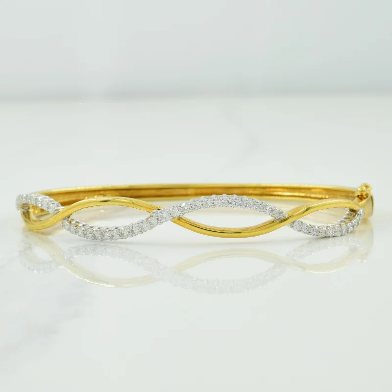 Don't Miss These Dazzling Jewelry Discounts 18k Yellow Gold Diamond Infinity Bracelet | 0.90ctw | 7.5" |