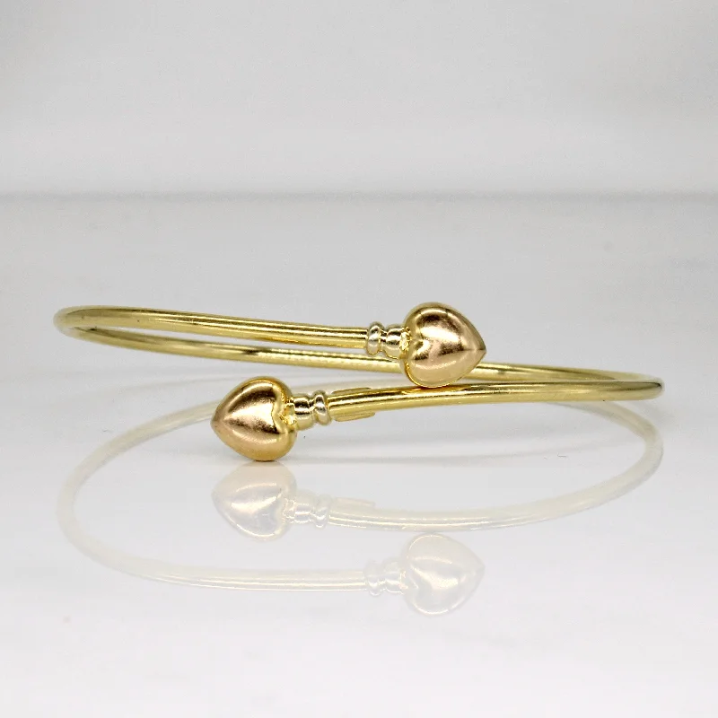 Limited-Stock Jewelry Sale – Once It's Gone, It's Gone 18k Yellow Gold Heart Bracelet | 7" |