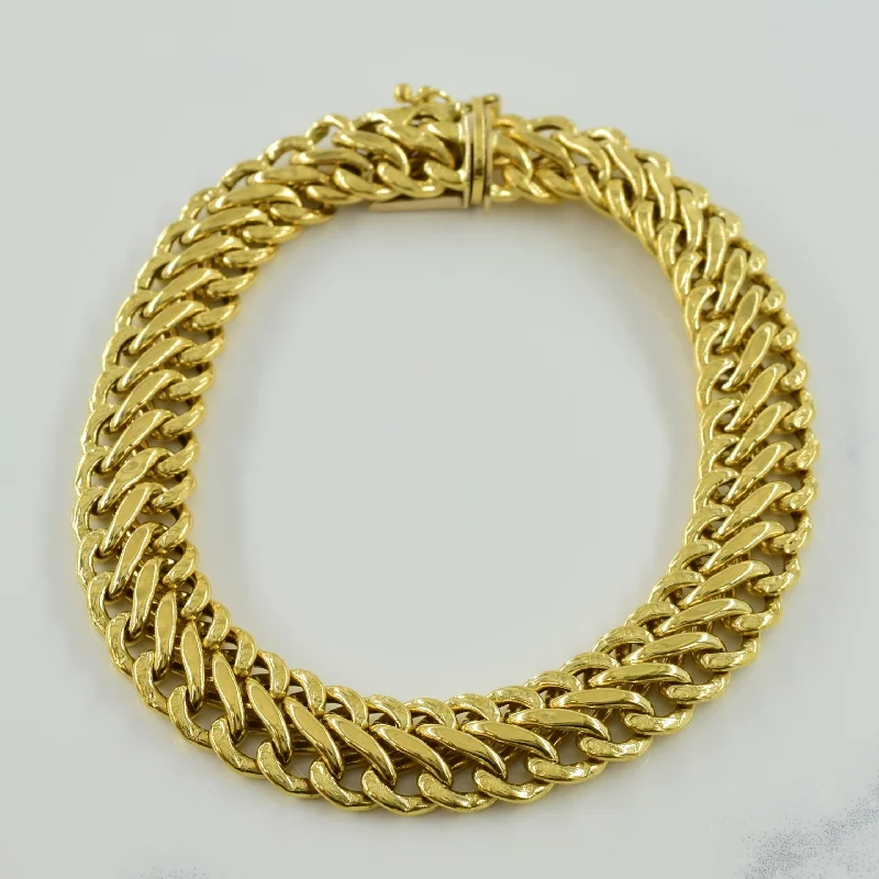 Exclusive Online Jewelry Sale – Don't Wait 18k Yellow Gold Parallel Link Bracelet | 7.5" |