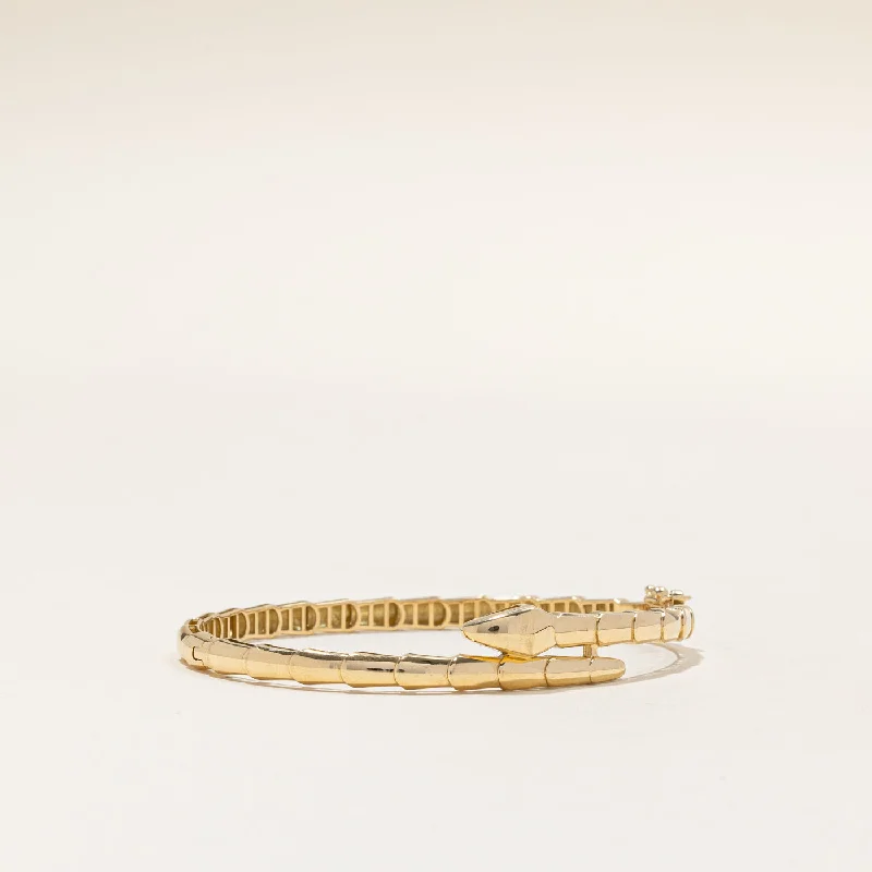 Timeless Jewelry At Special Discount Rates 18k Yellow Gold Snake Bracelet | 6.5" |