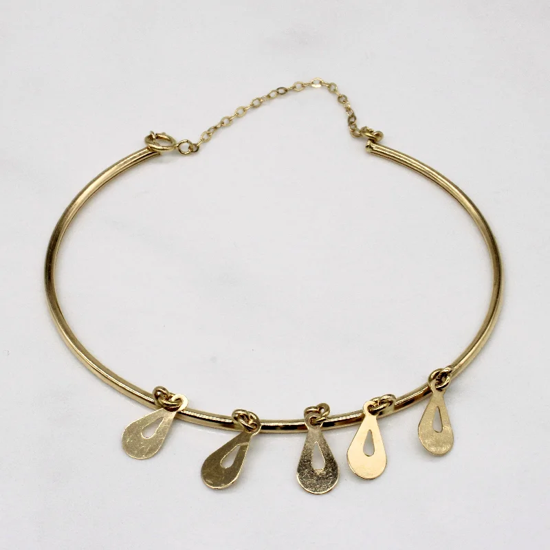 Handcrafted Beauty At Affordable Prices 18k Yellow Gold Teardrop Charm Bracelet | 6.5" |
