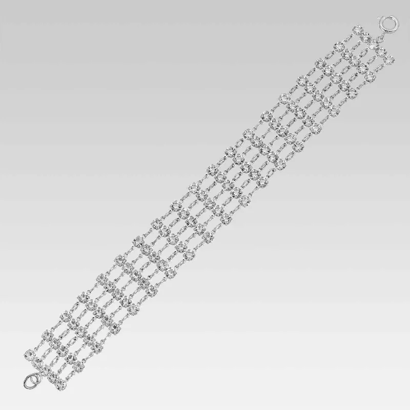 Don't Miss Out On Jaw-Dropping Jewelry Discounts 1928 Jewelry 5 Row Round Austrian Crystal Bracelet 7 Inch