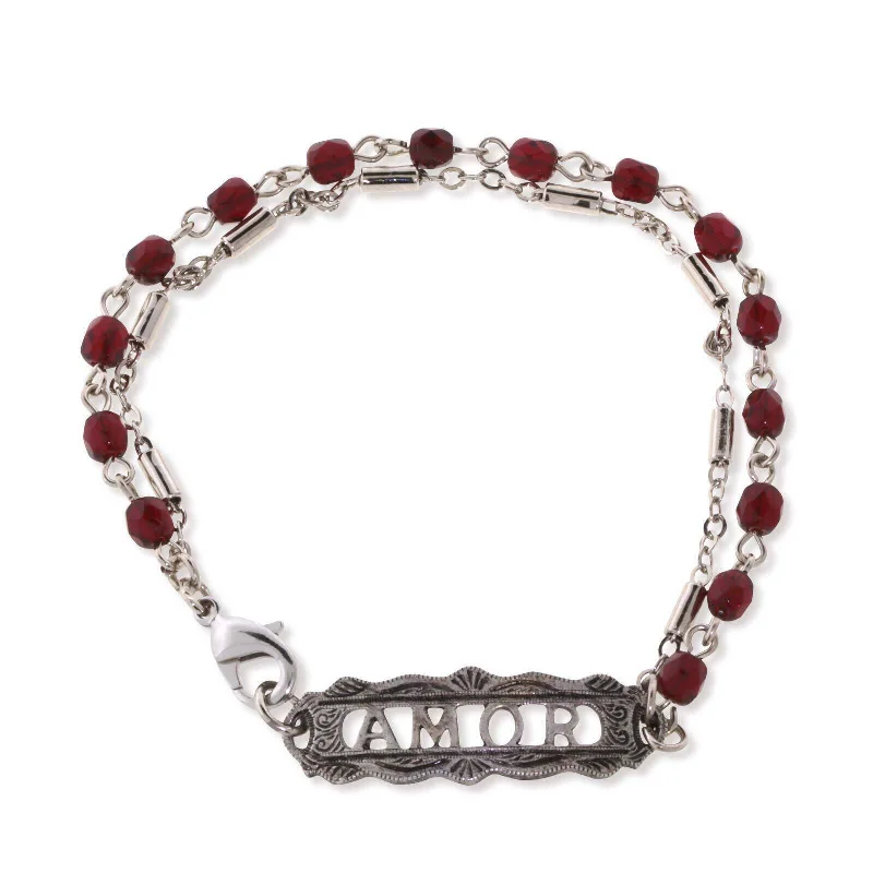 Affordable Elegance – Special Jewelry Sale Now Live 1928 Jewelry Amor Siam Red Beaded Chain Bracelet