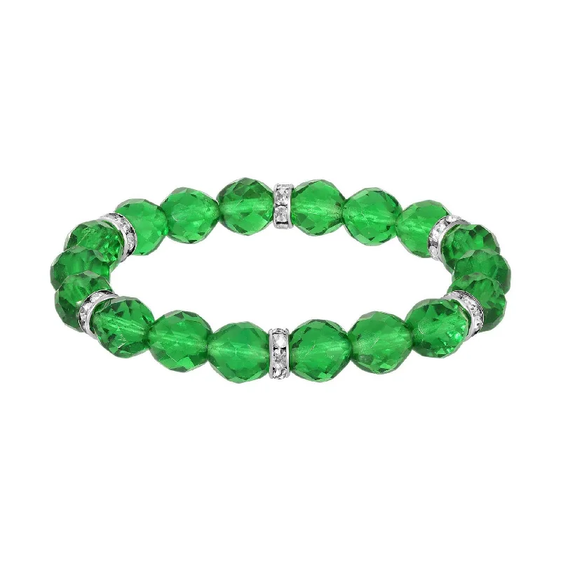 Exclusive Jewelry Bundles At Discounted Prices 1928 Jewelry Classique Fire Polished Glass Beaded Stretch Bracelet