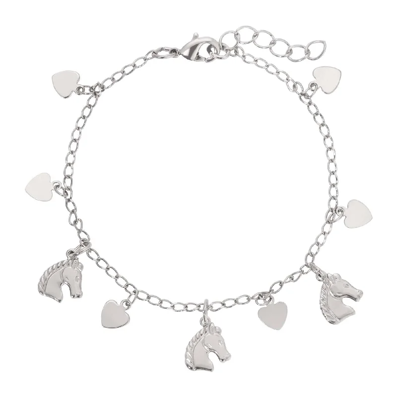 High-Quality Jewelry At A Fraction Of The Cost 1928 Jewelry Equine & Heart Charms Bracelet