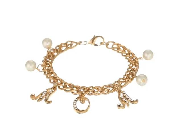 Jewelry Sale Alert – Shop Timeless Elegance Today 1928 Jewelry Euro Crystal Mom Charm Faux Pearl Textured Chain Bracelet