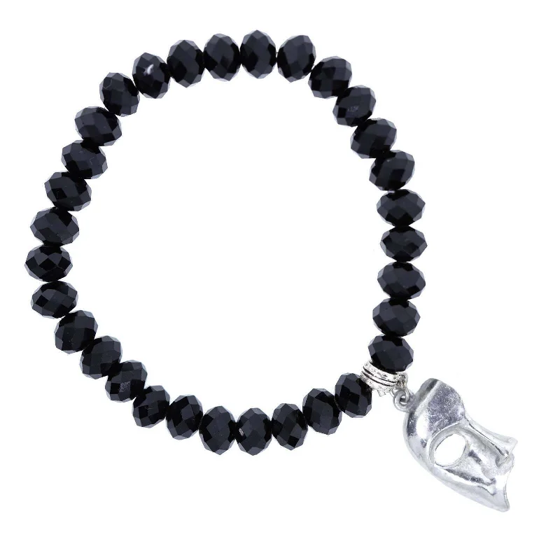 The Perfect Jewelry Piece At The Perfect Discount 1928 Jewelry Masquerade Mask Black Beaded Stretch Bracelet