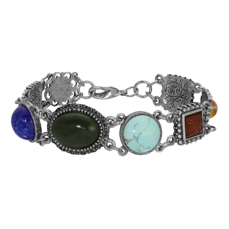 Get The Jewelry You Love At A Price You Love 1928 Jewelry Opulent Stones Link Bracelet